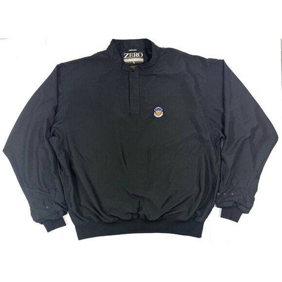 Zero Restriction Mens Golf Snap Pullover Wind Jacket Sz XL Bel-Air Country Club - Picture 1 of 13